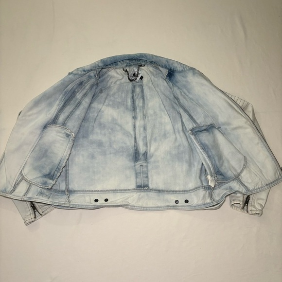 Volcom Genuine Acid Sun Wash 99% Cotton Zip Jean Jacket Size S - Picture 7 of 16